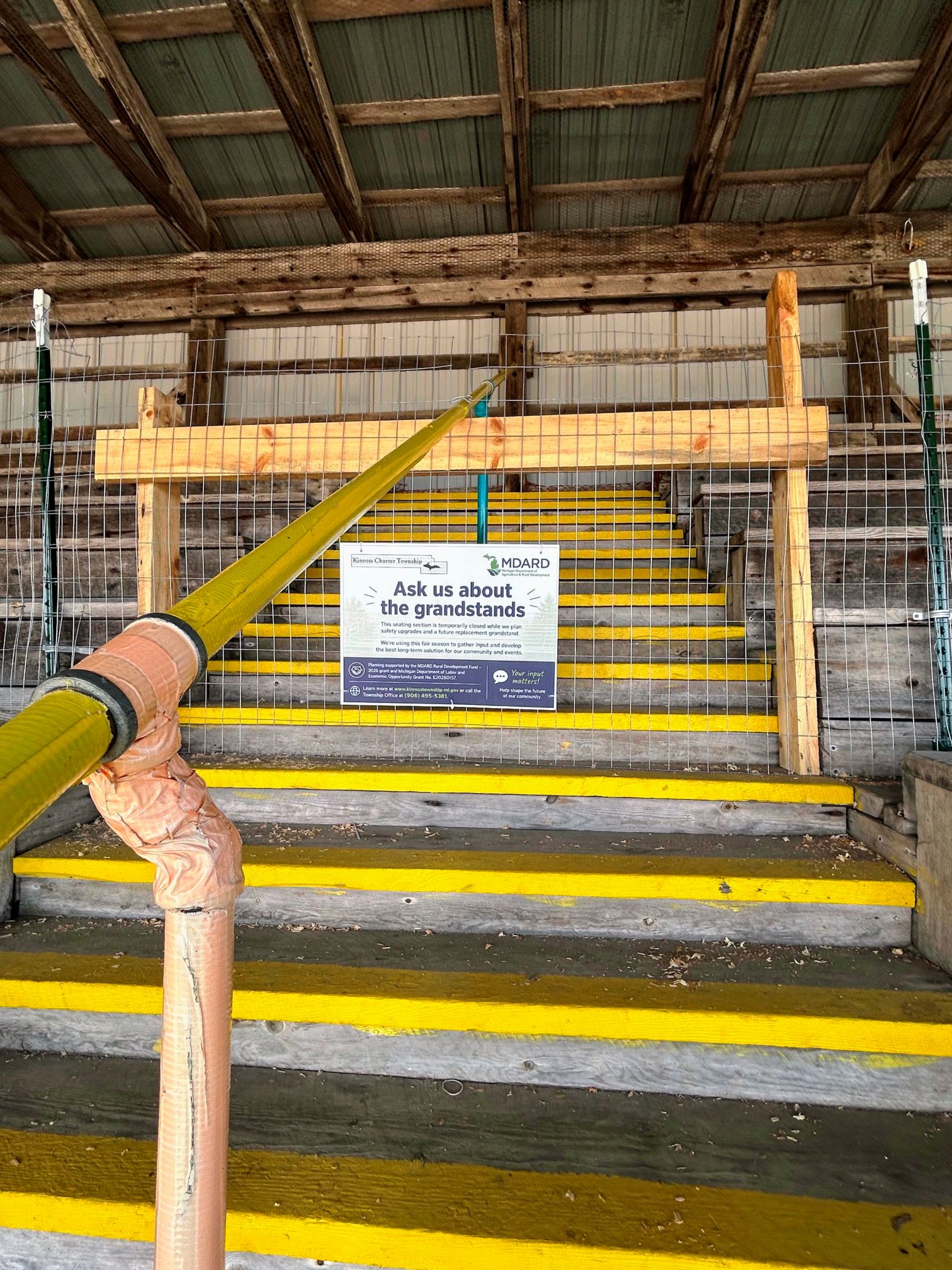 Grandstand interior